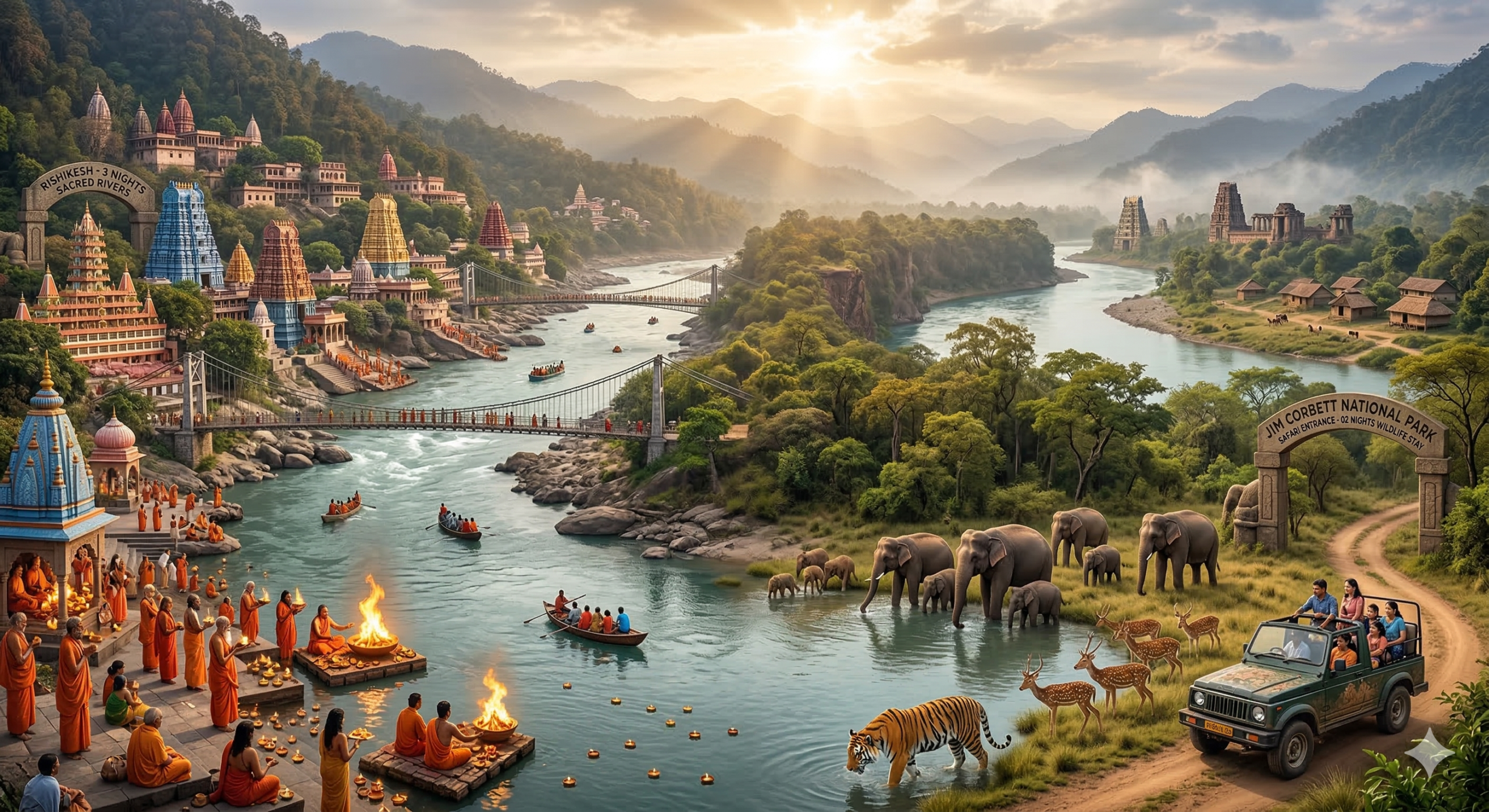Sacred Rivers & Wild Safari